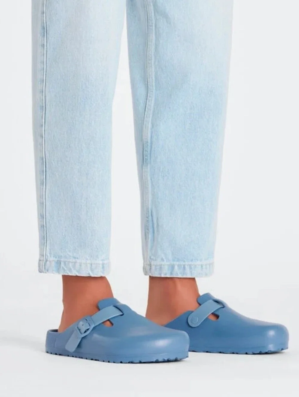 New Birkenstock Boston EVA Slip-On Clog in Light Blue Size 43 Unisex Periwinkle